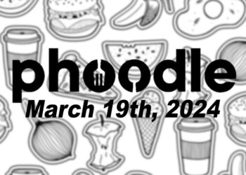 Daily Phoodle - 19th March 2024