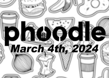 Daily Phoodle - 4th March 2024