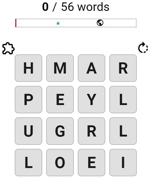 Daily Squaredle Puzzle - 1st March 2024