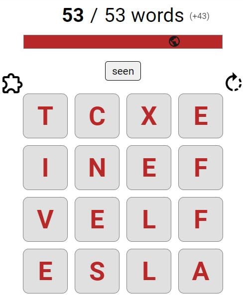 Daily Squaredle Puzzle Completed - 2nd March 2024