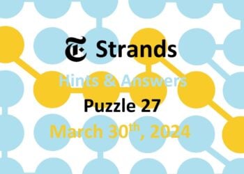 Daily Strands 27 Answers Today - 30th March 2024
