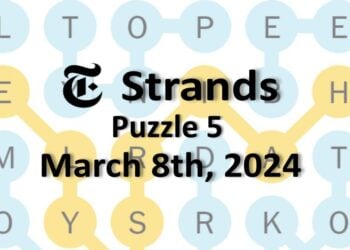 Daily Strands 5 Answers Today - 8th March 2024