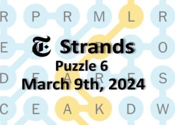 Daily Strands 6 Answers Today - 9th March 2024