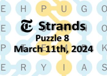 Daily Strands 8 Answers Today - 11th March 2024