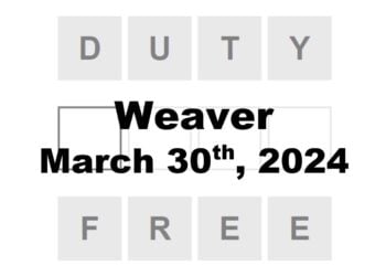 Daily Weaver - 30th March 2024