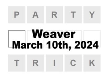 Daily Weaver Answers - 10th March 2024