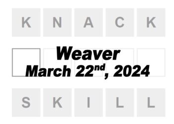Daily Weaver Answers - 22nd March 2024