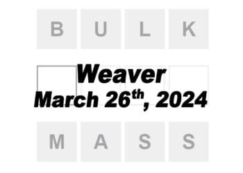 Daily Weaver Answers - 26th March 2024