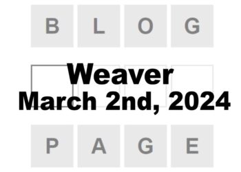 Daily Weaver Answers - 2nd March 2024