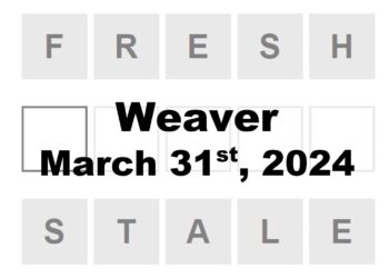 Daily Weaver Answers - 31st March 2024