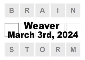 Daily Weaver Answers - 3rd March 2024