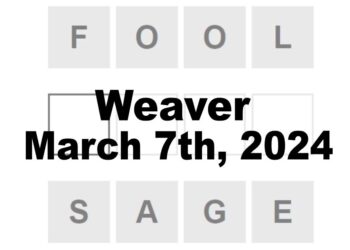 Daily Weaver Answers - 7th March 2024