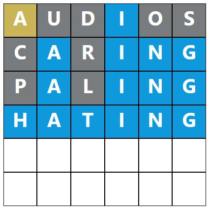 Daily Word Hurdle #1553 Morning Answer - 4th March 2024