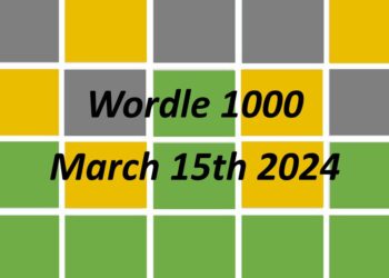 Daily Wordle 1000 - 15th March 2024