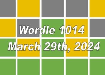 Daily Wordle 1014 - 29th March 2024