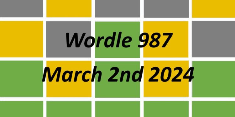 Daily Wordle 987 - 2nd March 2024
