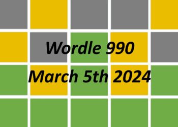 Daily Wordle 990 - 5th March 2024