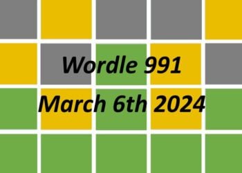 Daily Wordle 991 - 6th March 2024