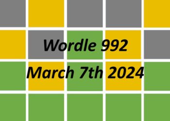 Daily Wordle 992 - 7th March 2024