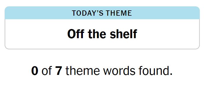 NYT Strands 25 Theme - 28th March 2024