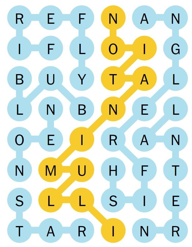 NYT Strands 28 Completed Puzzle - 31st March 2024
