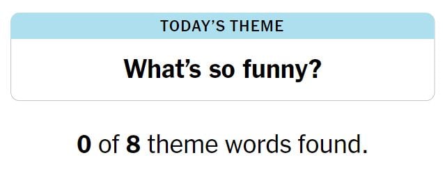 NYT Strands 29 Theme - 1st April 2024