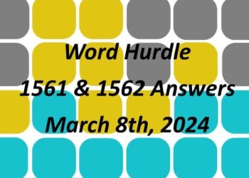 Word Hurdle #1561 & #1562 - 8th March 2024