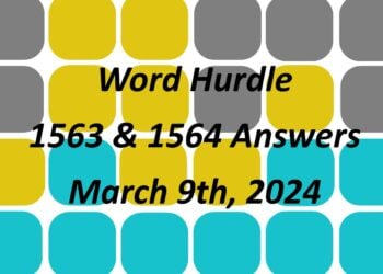 Word Hurdle #1563 & #1564 - 9th March 2024