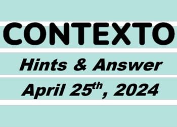 Daily Contexto 585 - April 25th 2024