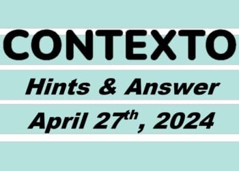 Daily Contexto 587 - April 27th 2024