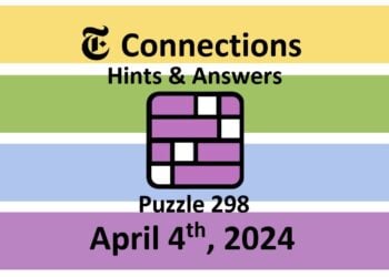 Daily NYT Connections 298 Answers - April 4th 2024