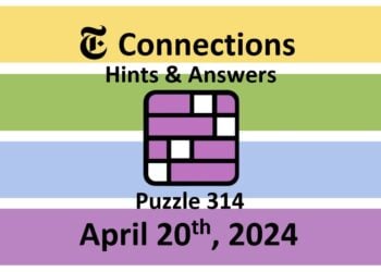 Daily NYT Connections 314 Answers - April 20th 2024