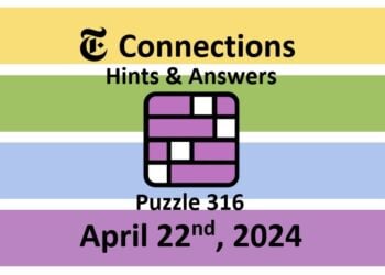 Daily NYT Connections 316 Answers - April 22nd 2024