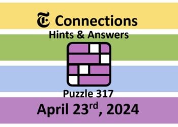 Daily NYT Connections 317 Answers - April 23rd 2024