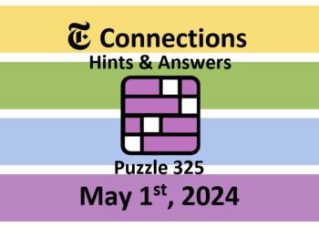 Daily NYT Connections 325 Answers - May 1st 2024