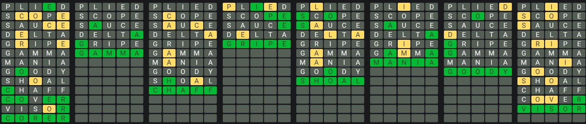 Daily Octordle 804 Rescue Answer - April 7th 2024