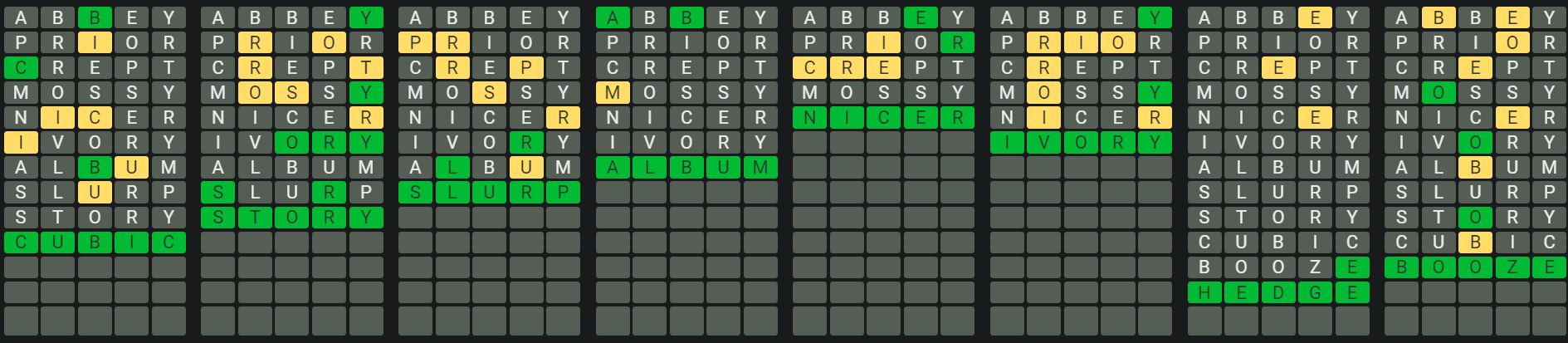 Daily Octordle 805 Rescue Answer - April 8th 2024