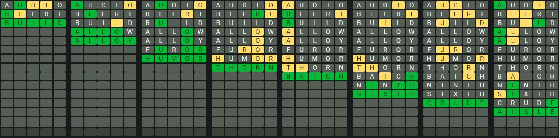 Daily Octordle 826 Sequence Answer - April 29th 2024