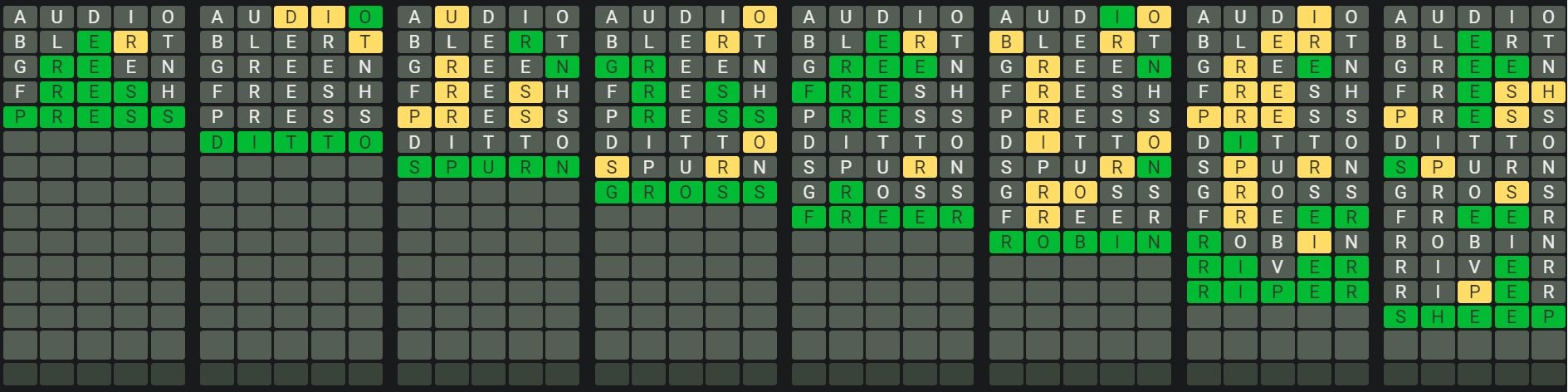 Daily Octordle 827 Sequence Answer - April 30th 2024
