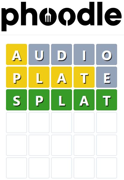 Daily Phoodle Answer 701 - 8th April 2024