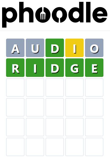 Daily Phoodle Answer 704 - 11th April 2024