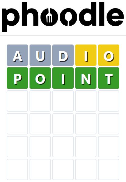 Daily Phoodle Answer 708 - 14th April 2024