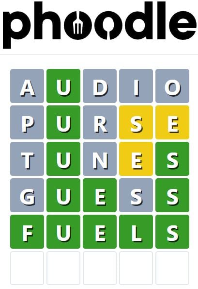 Daily Phoodle Answer 709 - 15th April 2024