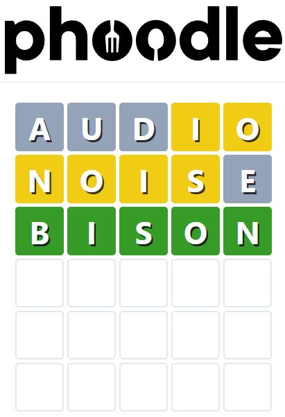 Daily Phoodle Answer 711 - 18th April 2024