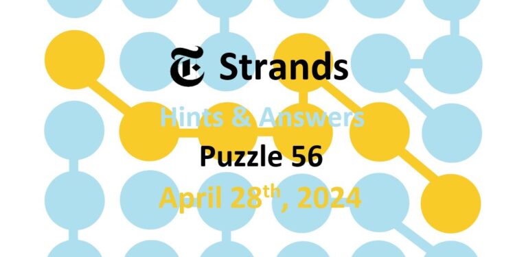 Daily Strands 56 Answers Today - 28th April 2024