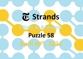 Daily Strands 58 Answers Today - 30th April 2024