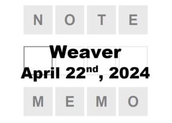 Daily Weaver Answers - 22nd April 2024