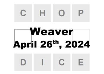 Daily Weaver Answers - 26th April 2024