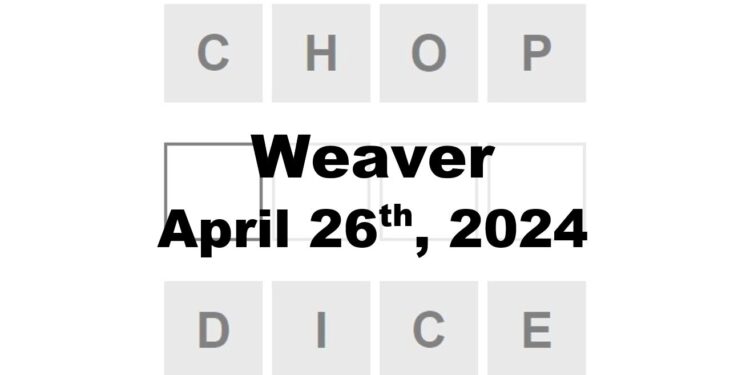 Daily Weaver Answers - 26th April 2024