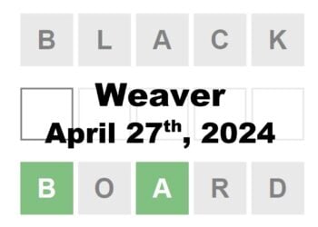 Daily Weaver Answers - 27th April 2024